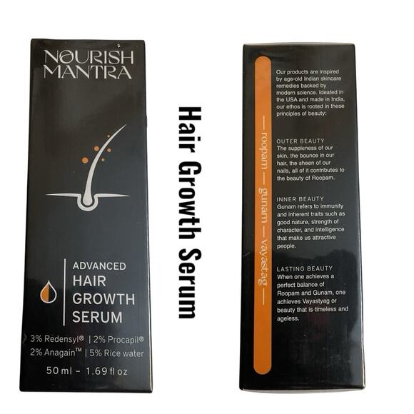 Nourish Mantra Advanced Hair Growth Serum For All Hair Thinning 1.69 fl oz - Picture 1 of 8